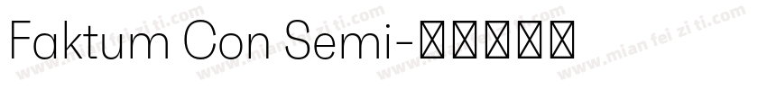 Faktum Con Semi字体转换